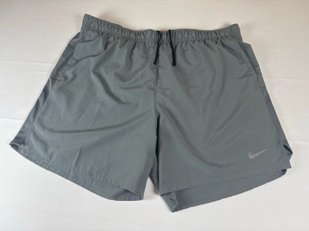 Nike Dri-FIT Shorts Mens XXL Gray Athletic Training Running Drawstring